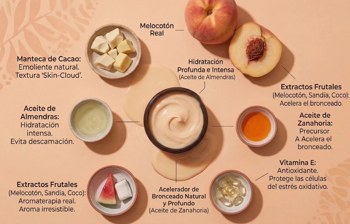 Pack Verano Dúo Bronceado Melocotón 🍑 GlowDune™ - Gel + Crema (100g+100ml)