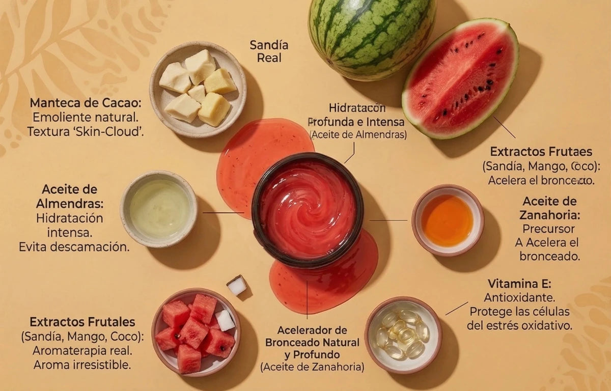 Pack Verano Dúo Bronceado Sandía 🍉 GlowDune™ - Gel + Crema (100g+100ml)