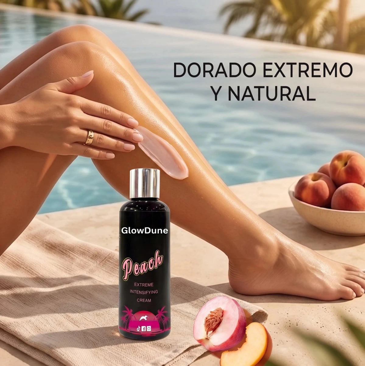 Crema Aceleradora de Bronceado Melocotón 🍑 GlowDune™ - 100ml