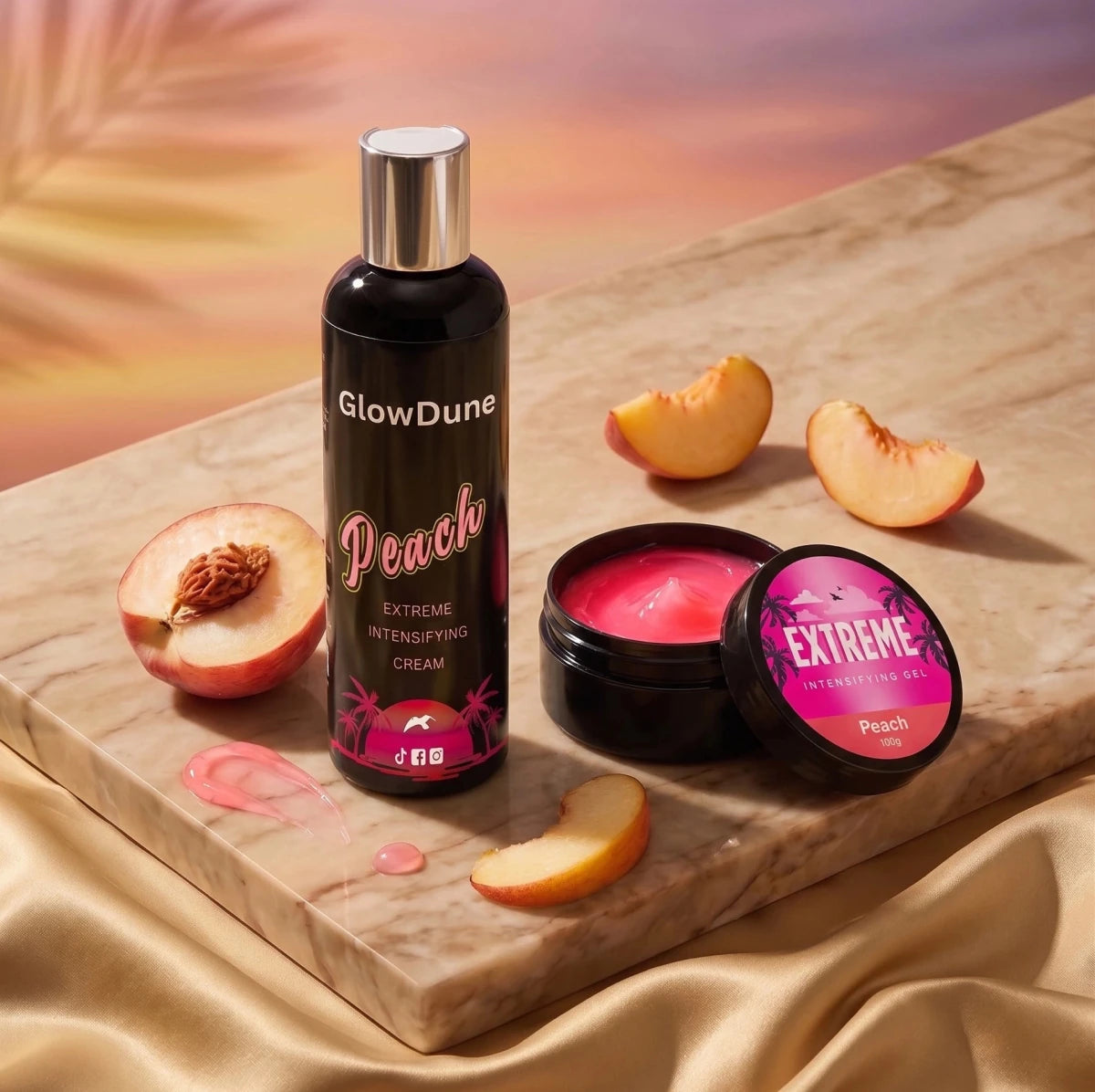 Pack Verano Dúo Bronceado Melocotón 🍑 GlowDune™ - Gel + Crema (100g+100ml)